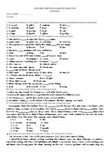 The first written 45-minute term test English 7